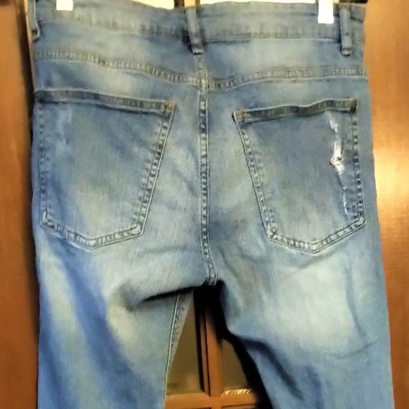 H+M-Distressed Straight Leg--29" - Picture 2 of 5